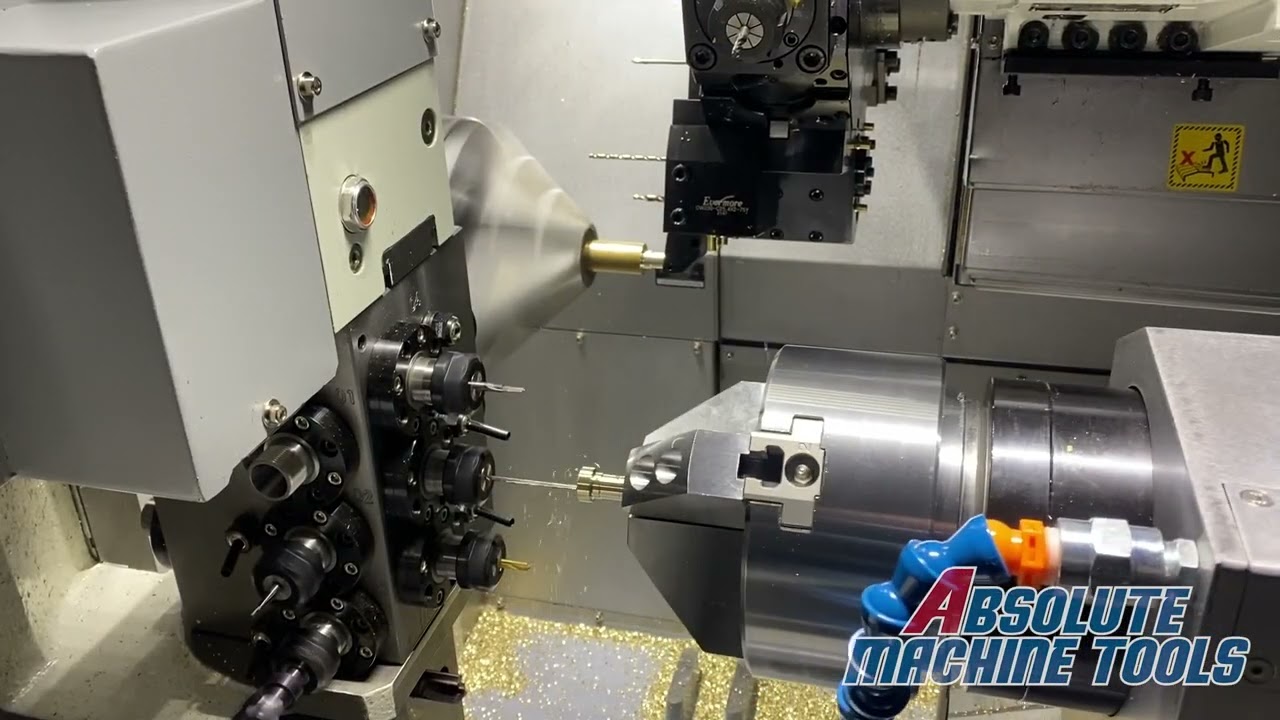 .223 Bolt Machined on a Quicktech T8 Hybrid Mill/Turn Center