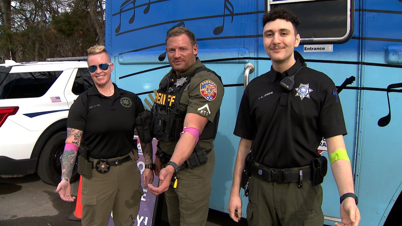 First responders in Rutherford County give blood for Battle of the Badges