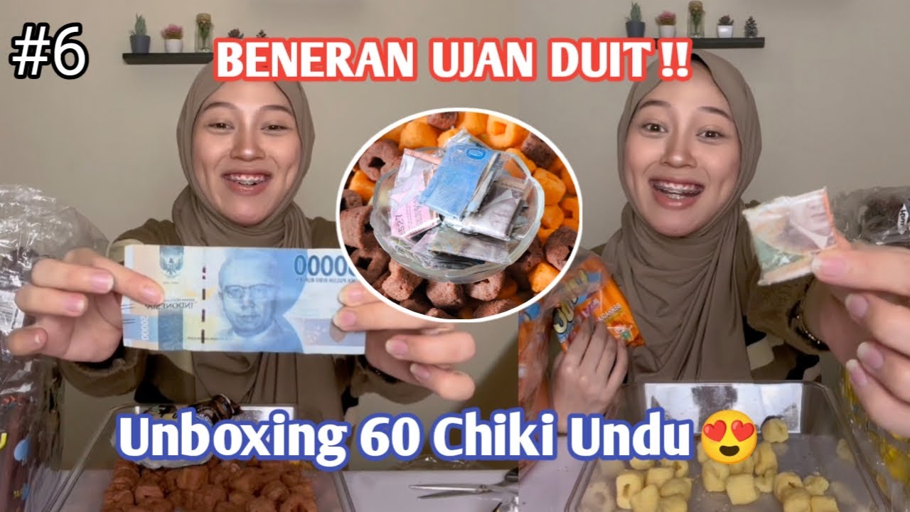 PANTES VIRAL TERNYATA BENERAN UJAN DUIT!! UNBOXING 60 CHIKI UNDU | CHIKI BERHADIAH PART 6