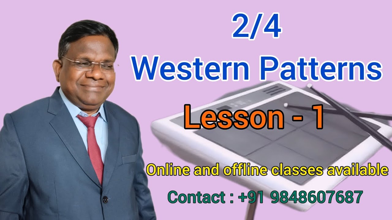 2/4 - Western Patterns| Lesson -1 | Pad classes| #rhythmmusicalchannel 