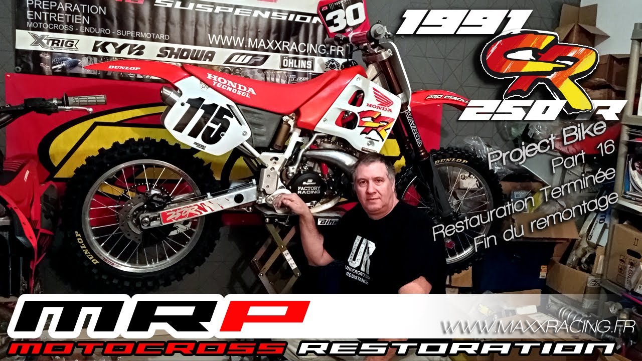 1991 Honda CR250R Project Bike restauration Part 16 // Finalisation du projet de restauration 250 CR