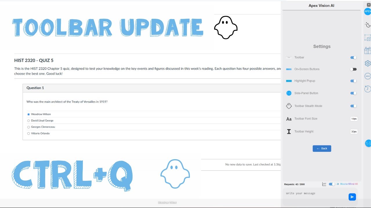 Toolbar Stealth & Customization Update - Apex Vision AI