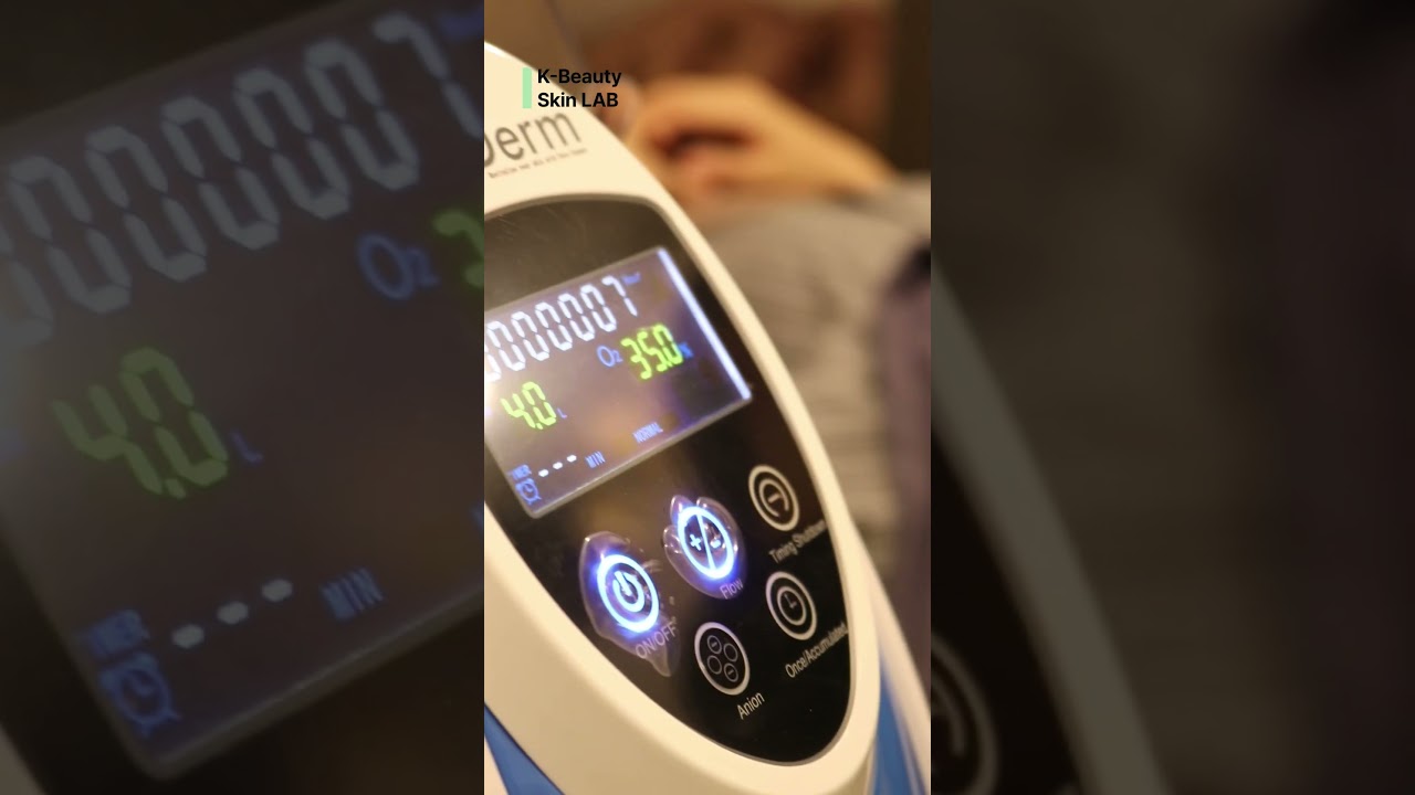 O2 Derm Oxygen Therapy ASMR #kbeautytrip #skincare #beforeandafter #koreatrip