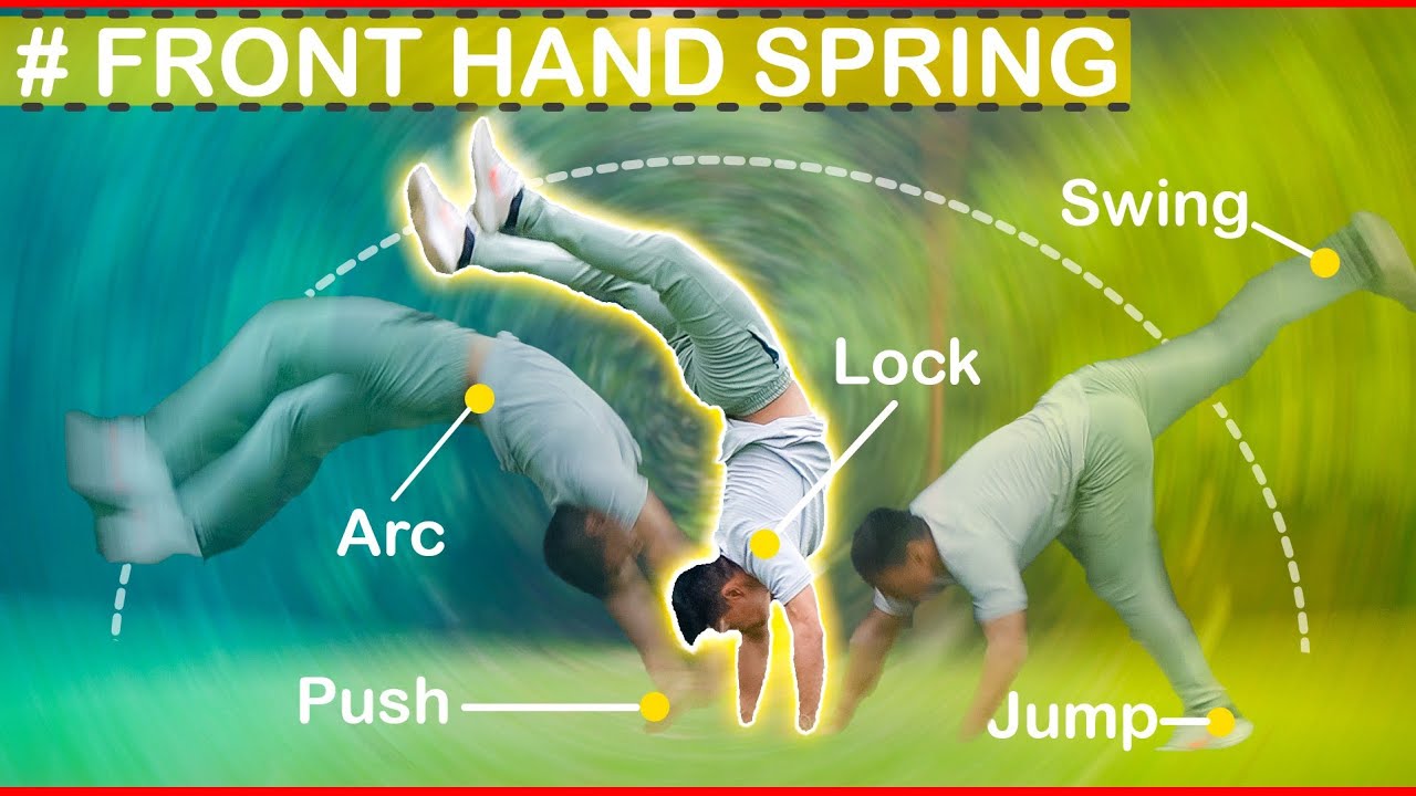 Learn Front hand spring step by step | basic to advance flip course |