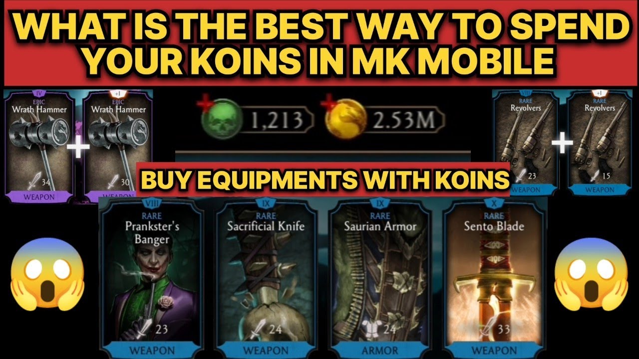 MK Mobile | Как потратить монеты в MK Mobile | Открытие наборов снаряжения в MK Mobile