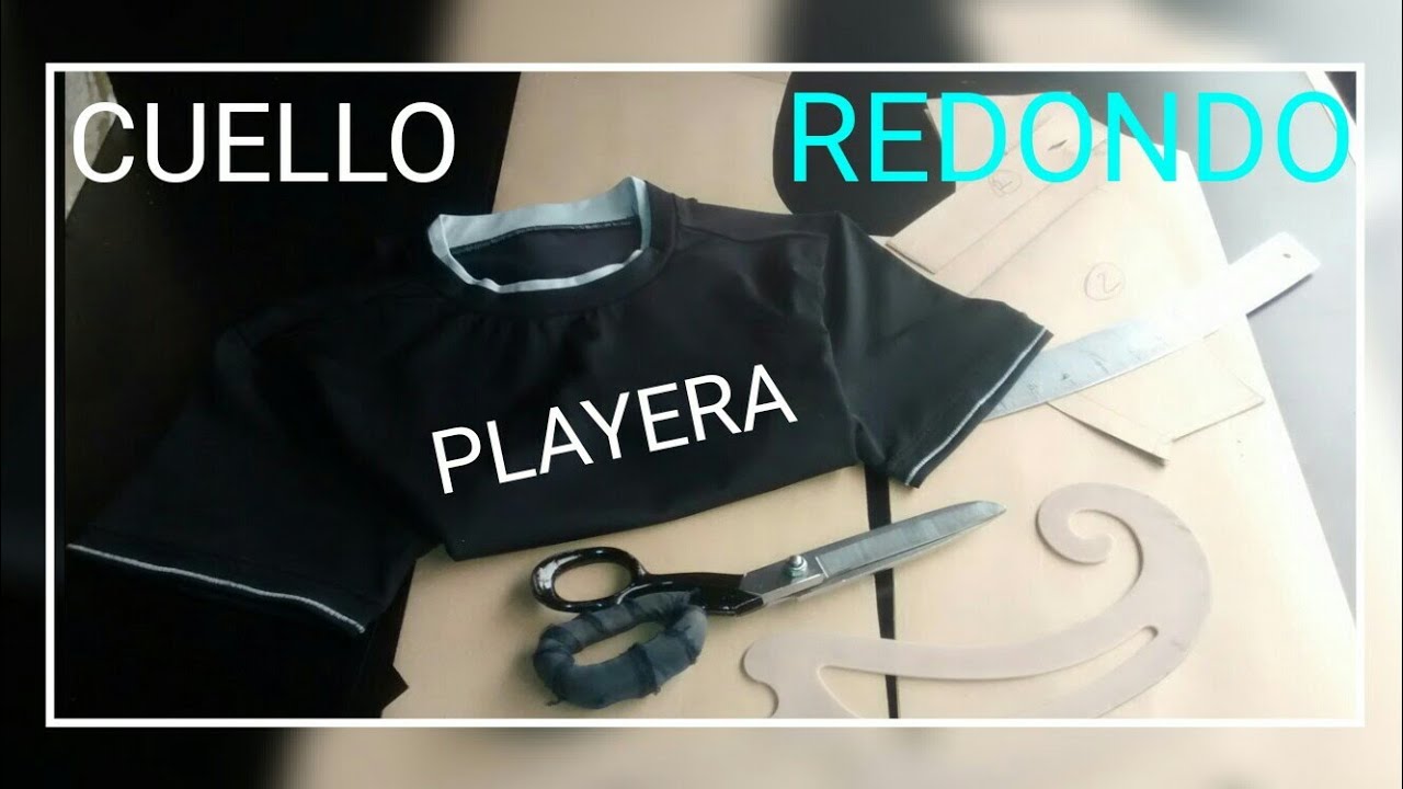 Molde de playera cuello Redondo. PASO A PASO!! ( Video Sugerido)