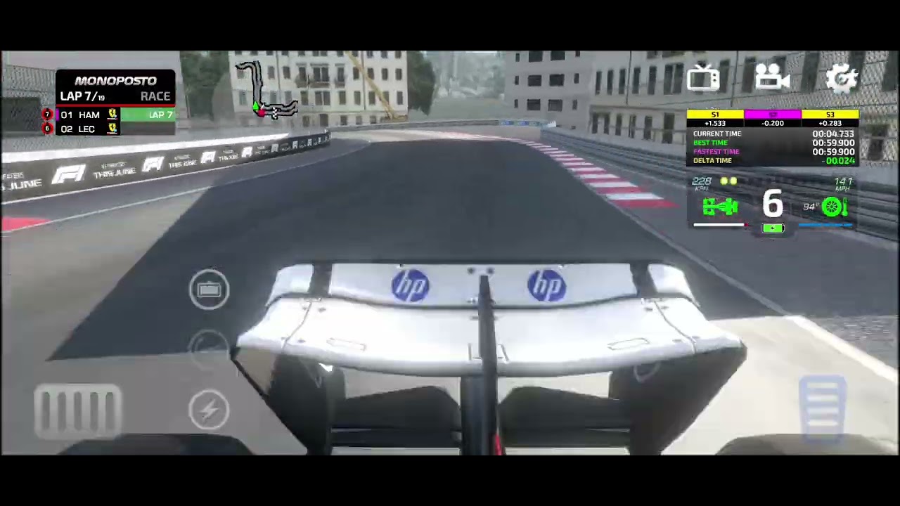 Free practice ..Monaco 18 Laps Ferrari LH44