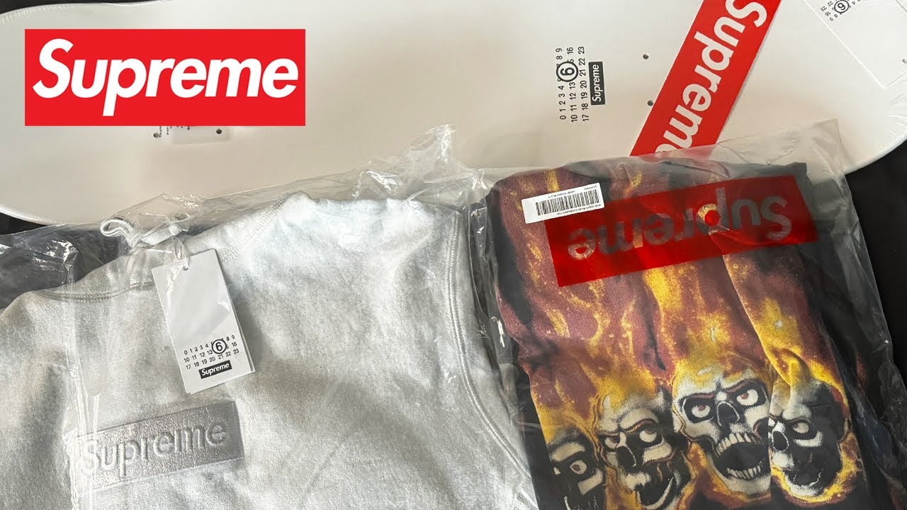 Supreme x Maison Margiela MM6 Unboxing 🔥 Box Logo, Skatedecks, Liquid Blue Tee