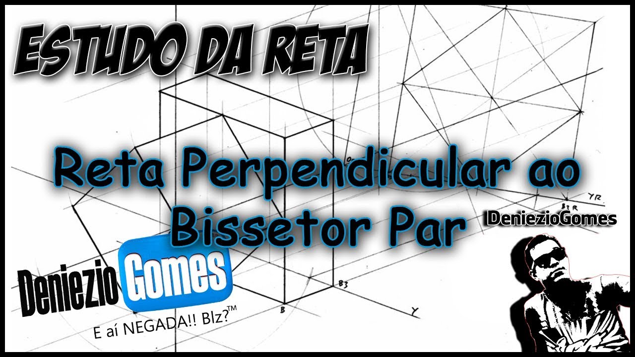Geometria Descritiva - RETA PERPENDICULAR AO PLANO BISSETOR PAR