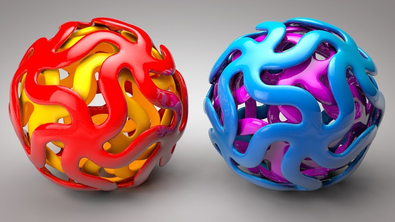 C4D Tutorial For Beginner - Create Abstract Shape