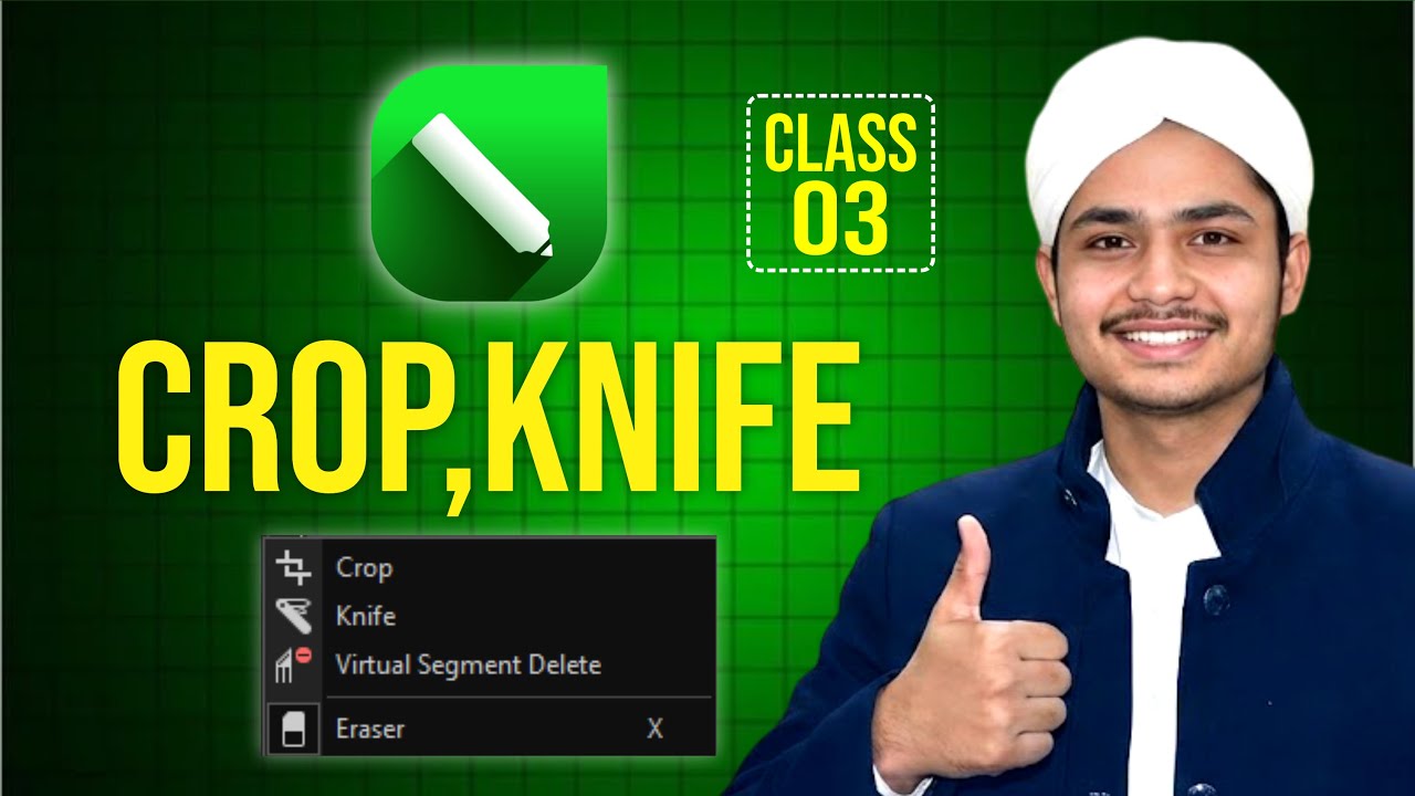 Crop & Knife Tool Explained CoralDraw🔥 | Class 03 | Tutorial