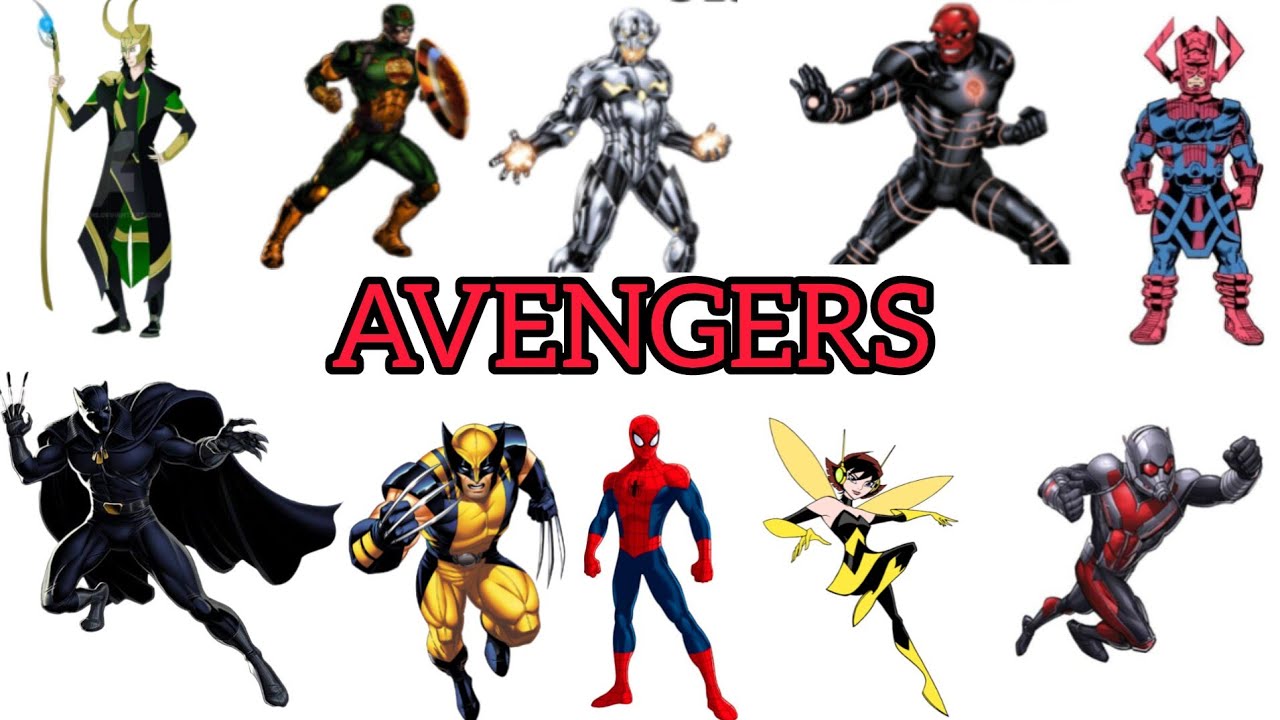 Avengers Heroes and Villains Names | Full Marvel Characters List 2026 | MCU Explained 