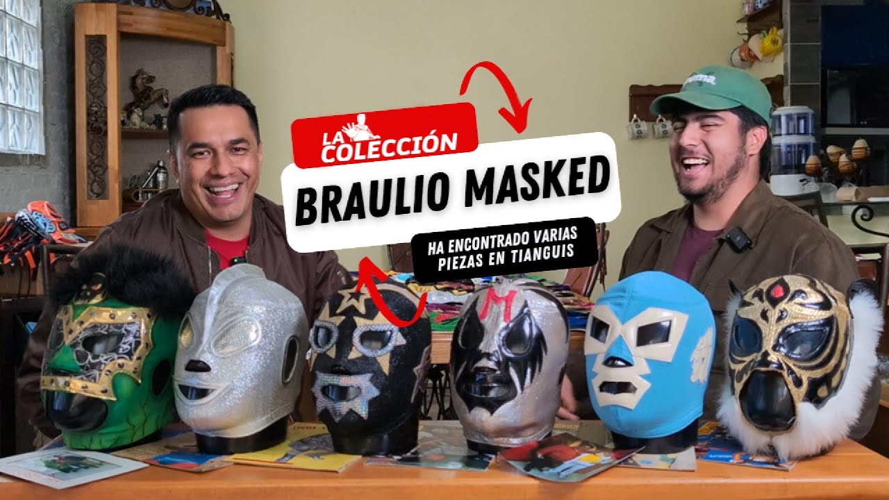 La colección de máscaras de Braulio Masked