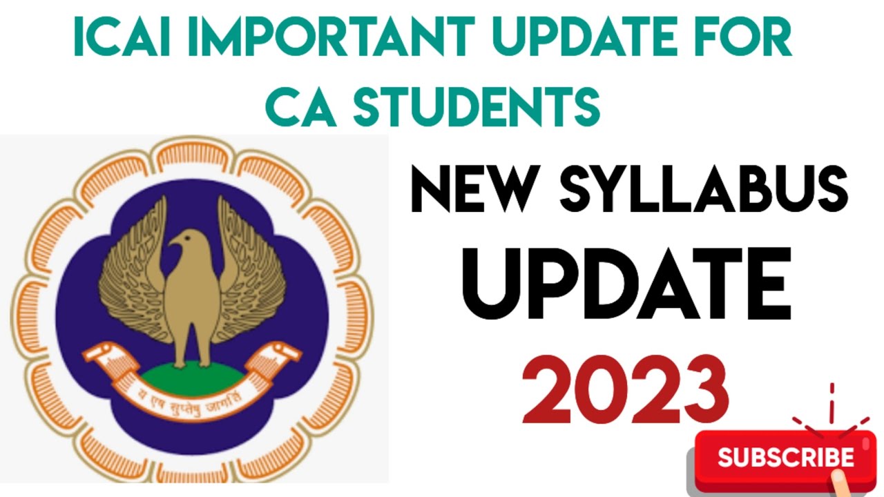 CA New Syllabus ll Latest update ll Apurav Bajaj
