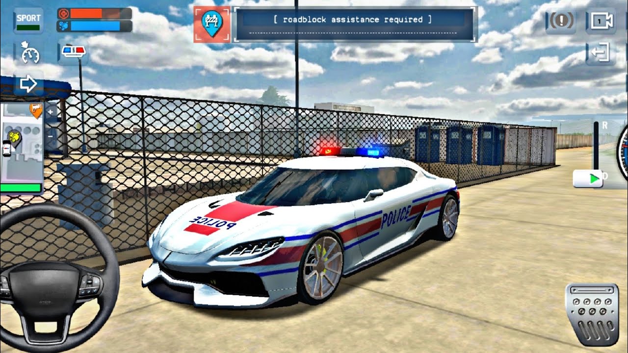 French Hyper Police Car Koenigsegg Gemera - Police Simulator 2026 - Android Gameplay 