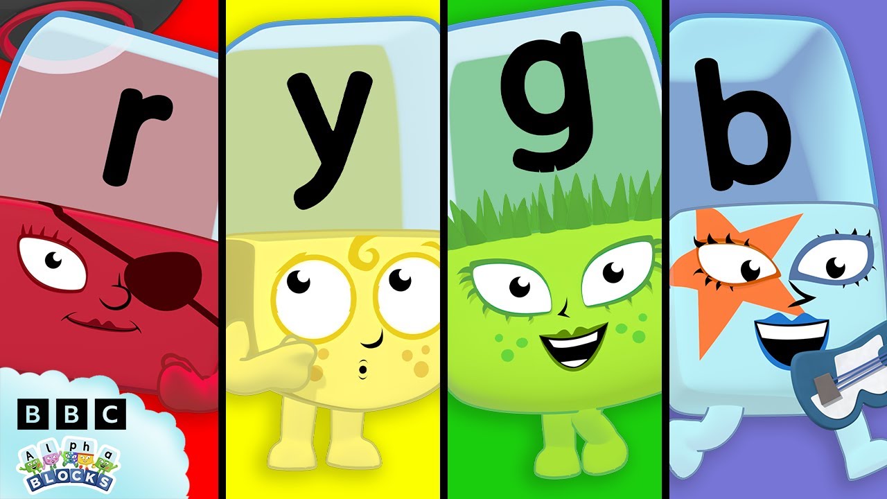 A Rainbow of Alphablocks! 🌈 | Learn to Read with Colours | Alphablocks