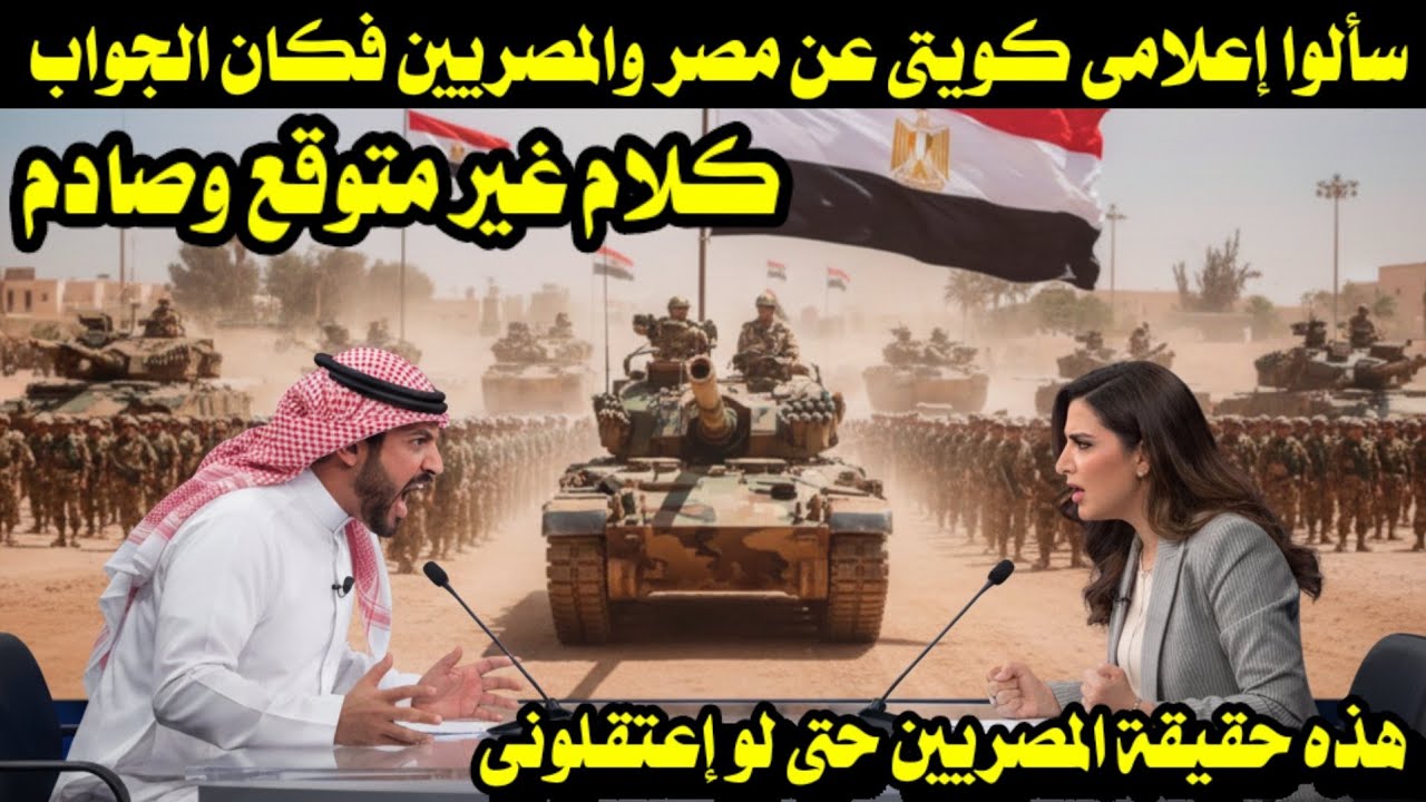 سألوا إعلامى كويتى عن مصر والمصريين فكان الجواب غير متوقع فاسمع ماذا قال/ هذه حقيقتهم وهفضحهم وأرتاح