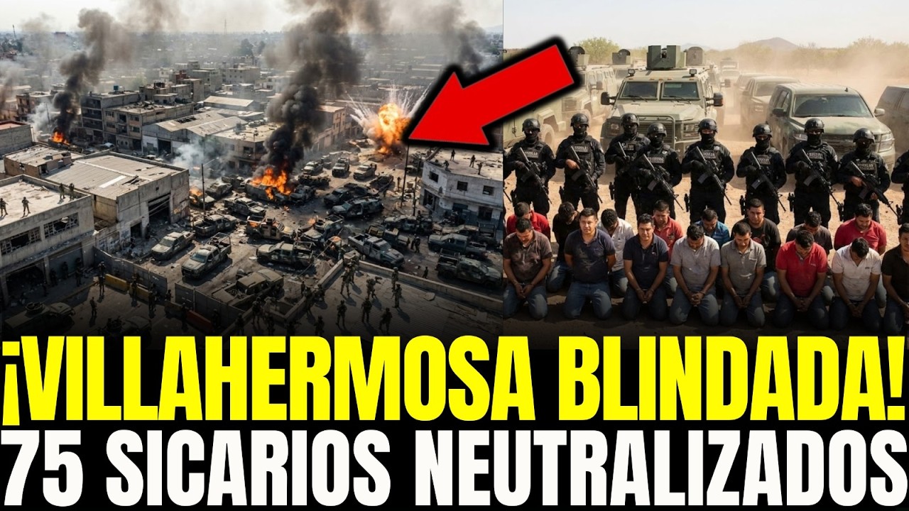 VILLAHERMOSA BLINDADA: OPERATIVO CONTRAOFENSIVO DEJA 75 SICARIOS NEUTRALIZADOS