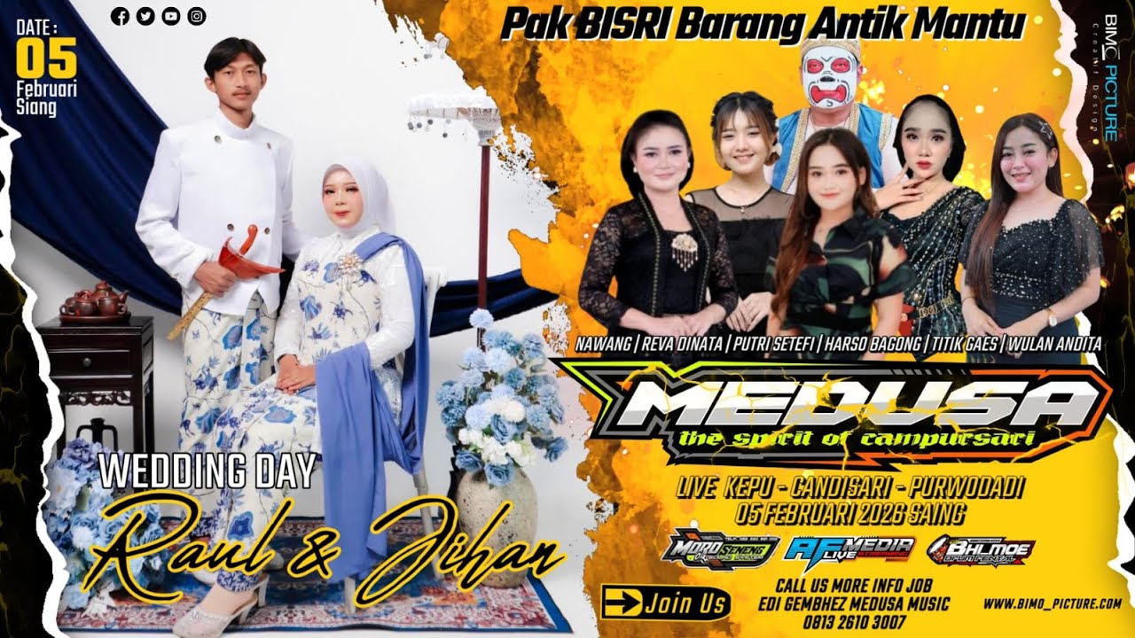 🔴LIVE MEDUSA CAMPURSARI - WEDDING RAUL & JIHAN - MORO SENENG AUDIO - AF MEDIA - CANDISARI 05-02-26