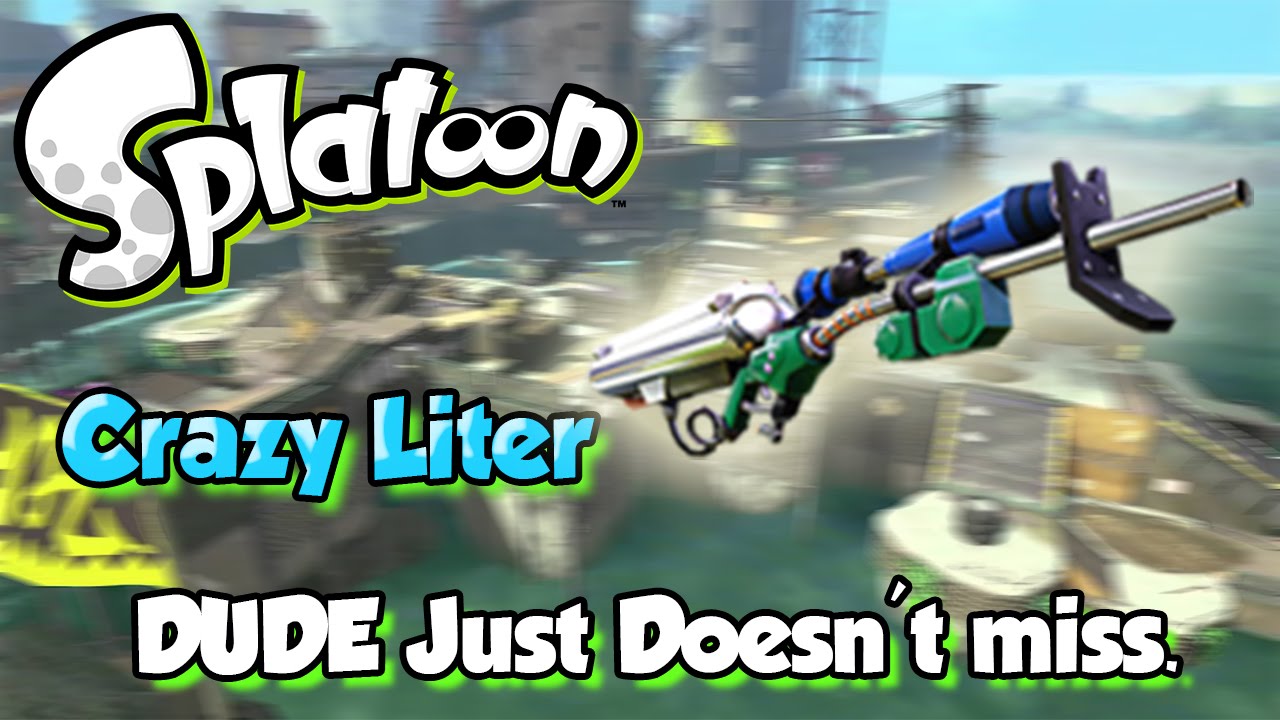 Splatoon - When DUDE Snipes he doesn't miss! (Crazy E-Liter Game!)