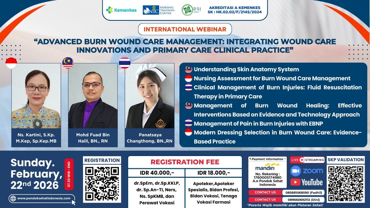 INTERNATIONAL WEBINAR ADVANCED BURN WOUND CARE MANAGEMENT FEB 22, 2026