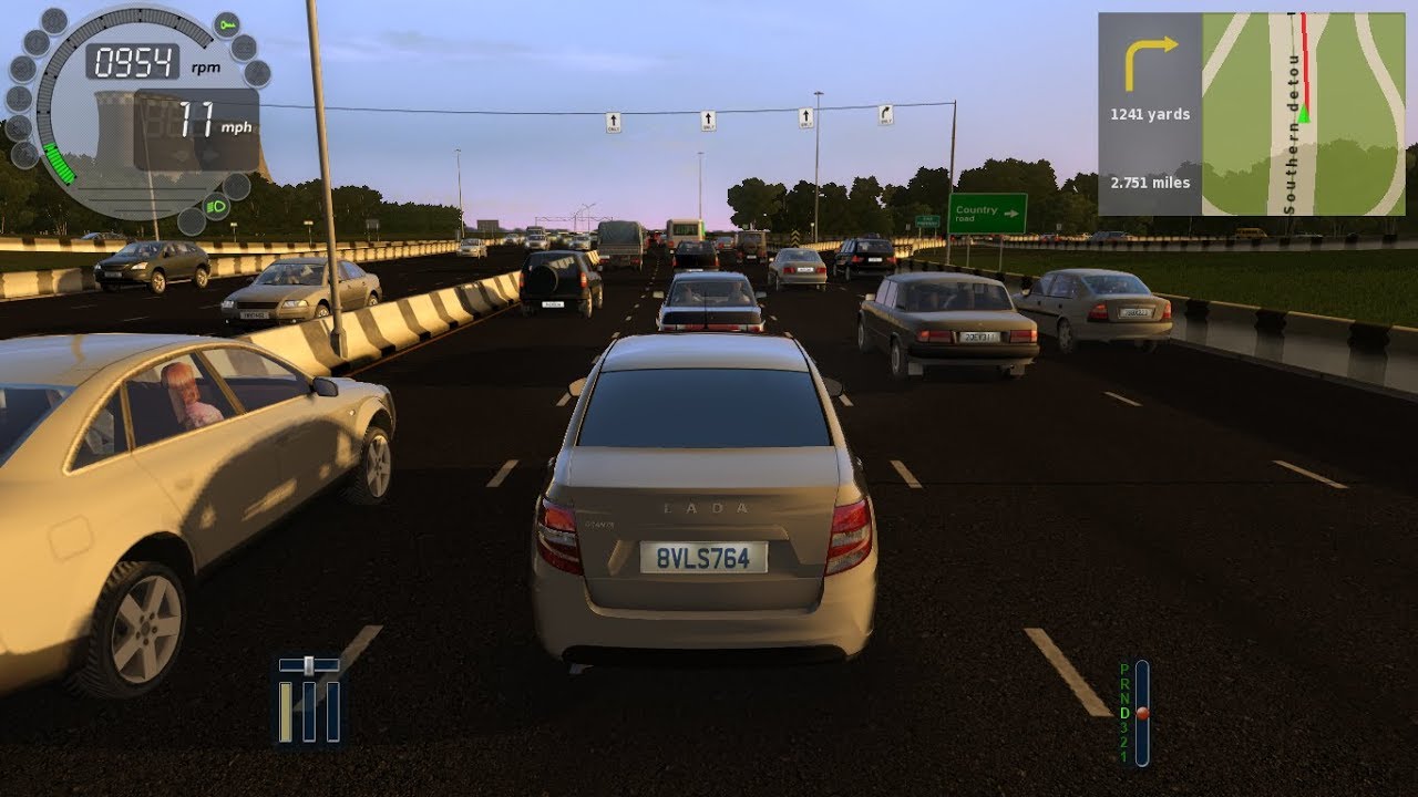 City Car Driving-Lada Granta FL 2018 (Traffic jam-100)