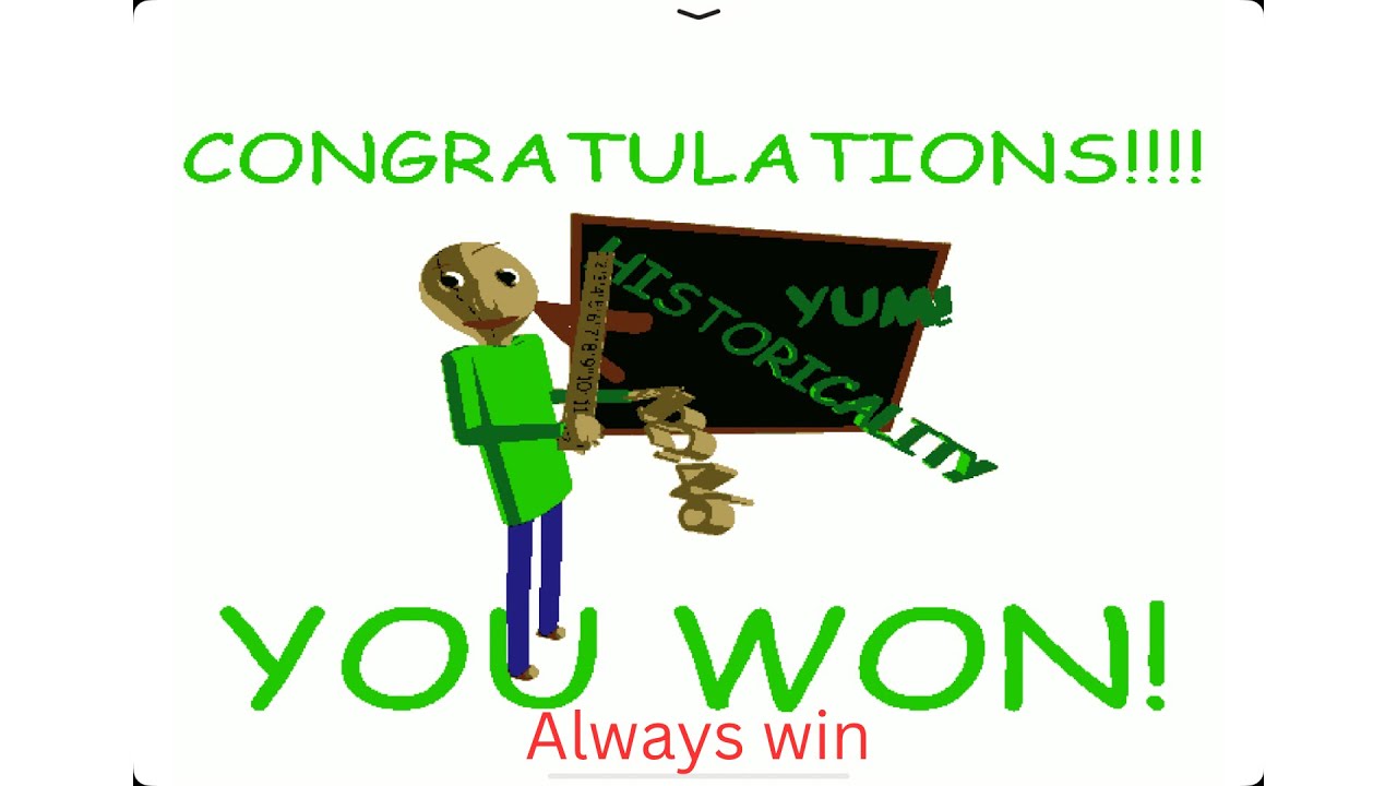How to beat Baldi’s basics