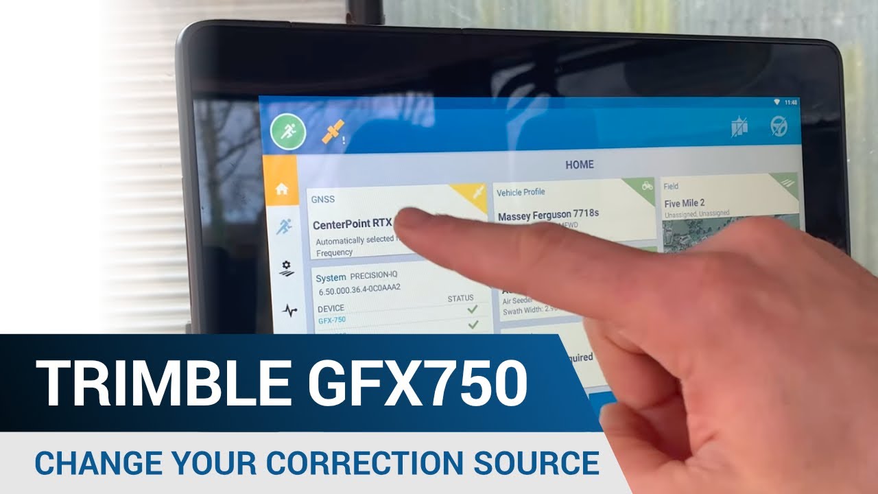 Change Your Correction Source - Trimble GFX750 Display