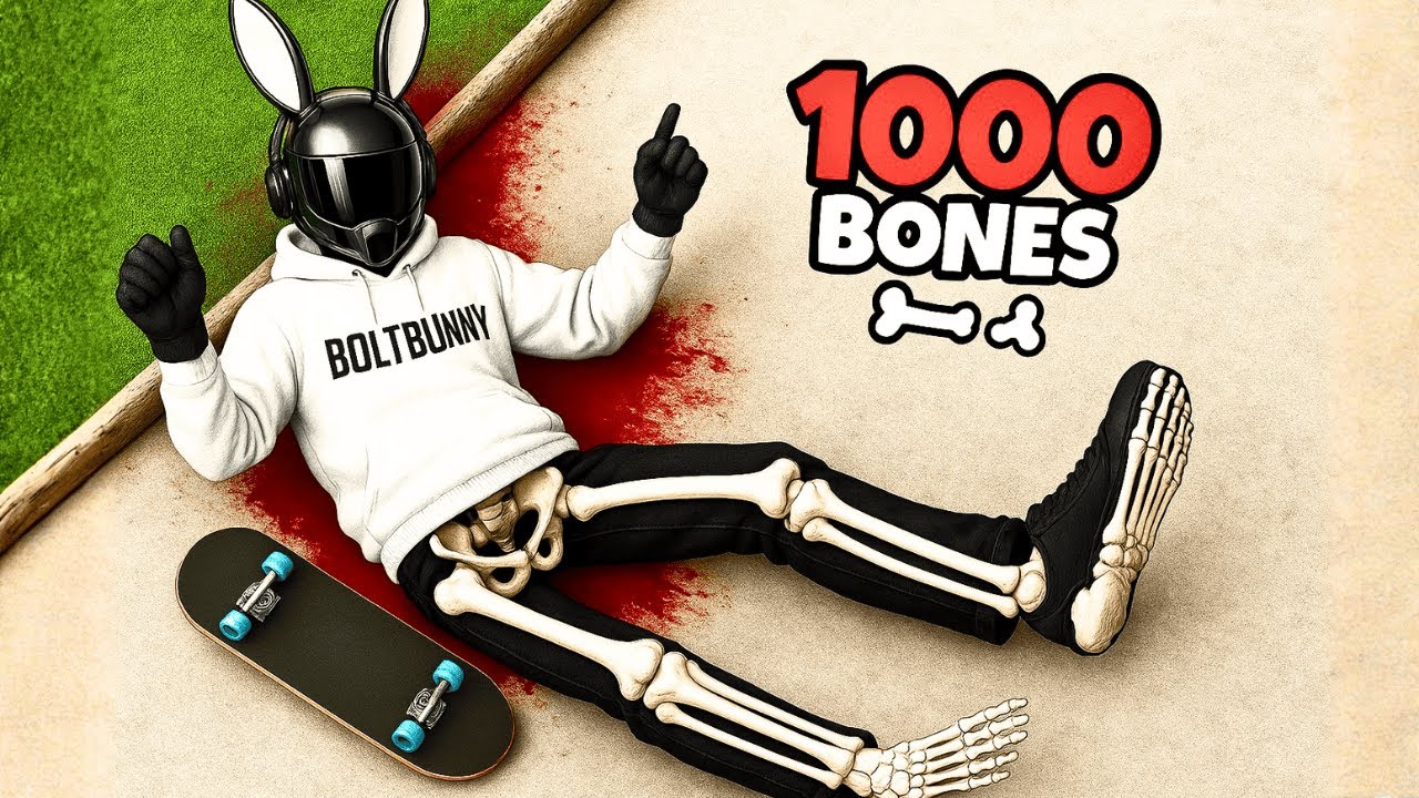 I Broke 1000 BONES As a PRO SKATEBOARDER! 💀