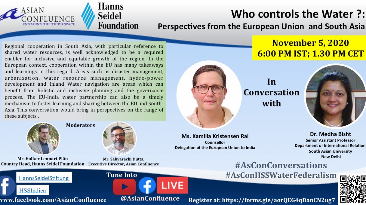 Who controls the Water ?:  Perspectives from the European Union  and South Asia