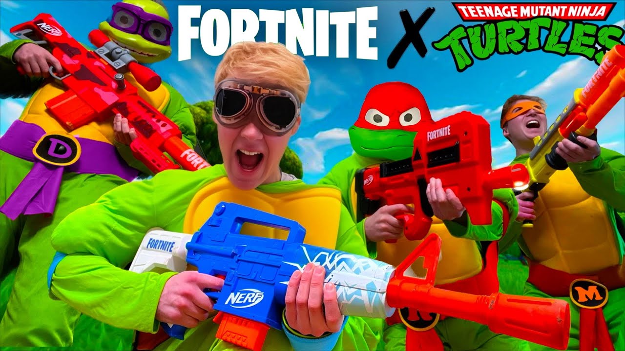 FORTNITE x TMNT! 24 Hour Battle Royal In REAL LIFE!