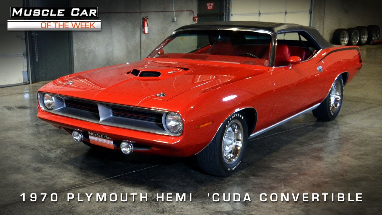1970 Plymouth 426 Hemi 'Cuda №1 — мускул-кар недели. Видео №53.