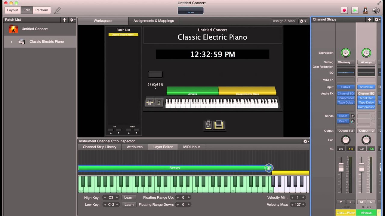 MainStage: Splitting Patches+Setting Octaves