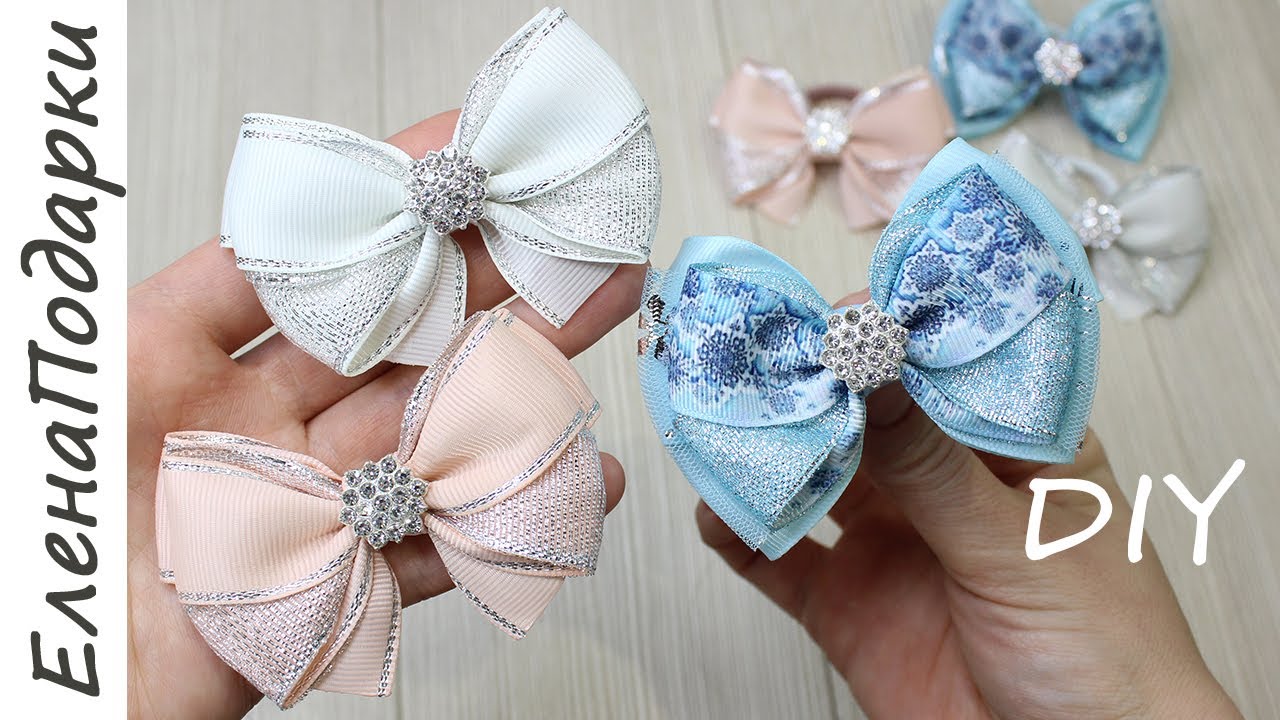 Новогодние бантики 😨 2 простых способа как сделать бантики на Новый год 🎀 DIY BOW 😨 arco