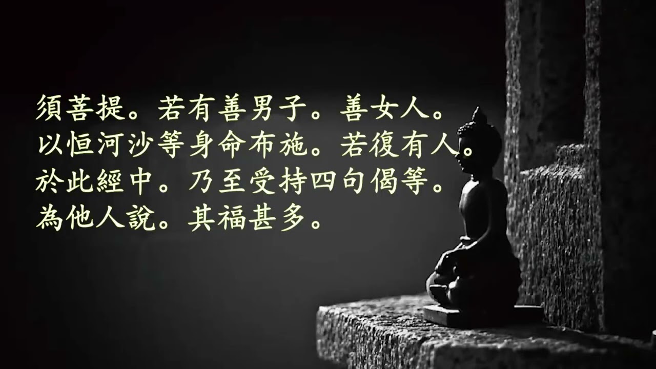 蔣勳老師念誦金剛經內有完整金剛經經文對照1080p