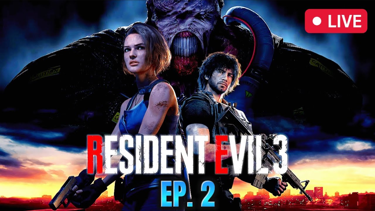 LIVE - RESIDENT EVIL 3 (Ep. 2) | HORROR GAMES!  | SCARE ALERTS!