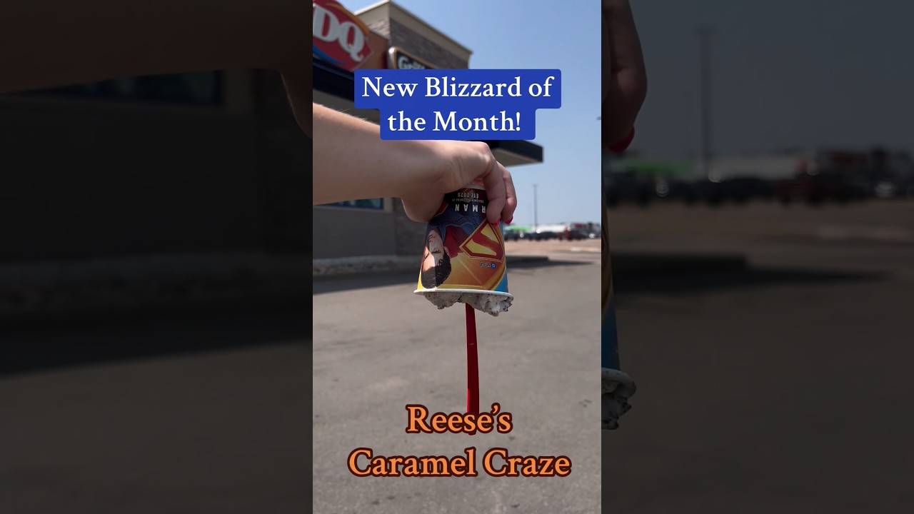 Blizzard Of The Month | Resses Caramel Craze #dairyqueen #dq #blizzard #mukbang #asmr