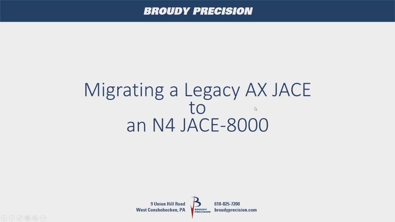 Protect your IoT assets by migrating an Existing AX Jace to a Jace 8000 Running N4