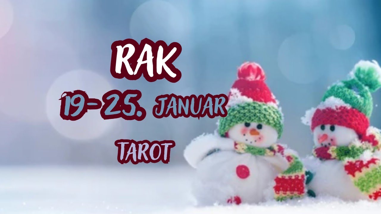 RAK ♋ Kada Svane posle Tame ❤️19-25.JANUAR TAROT 