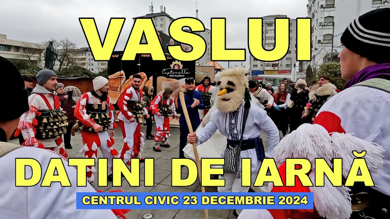 Datini de iarna VASLUI in Centrul civic Festival 23 decembrie 2024 #sarbatori #romania #vaslui
