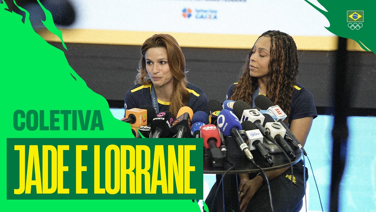 PARIS 2024 | Coletiva de Imprensa com as medalhistas olímpicas Jade Barbosa e Lorrane Oliveira