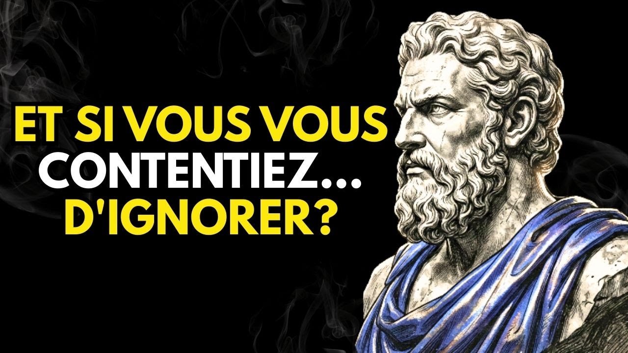 ARRÊTEZ de vous expliquer et regardez le monde CHANGER autour de vous | Stoïcisme