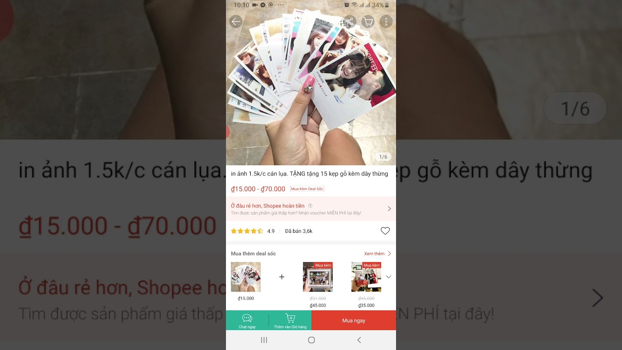 Hướng dẫn đặt in ảnh trên shopee