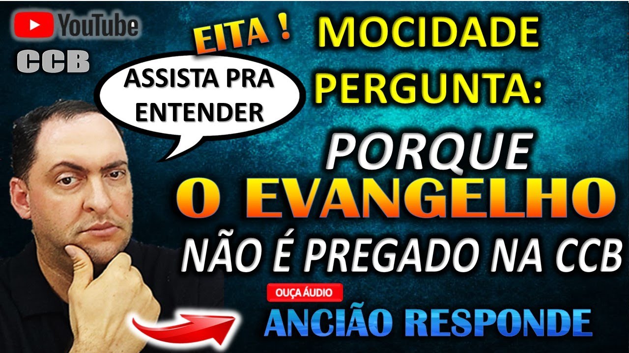 CCB mocidade pergunta pro ancião porq evangelho não é pregado na #ccb