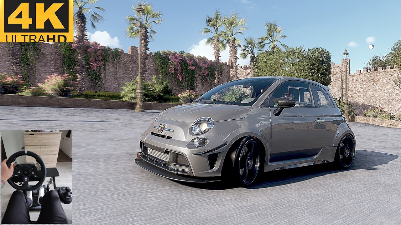 Abarth 695 ( Fiat 500 ) Forza Horizon 5 Logitech Steering Wheel manual shifter #fiat #abarth #xbox
