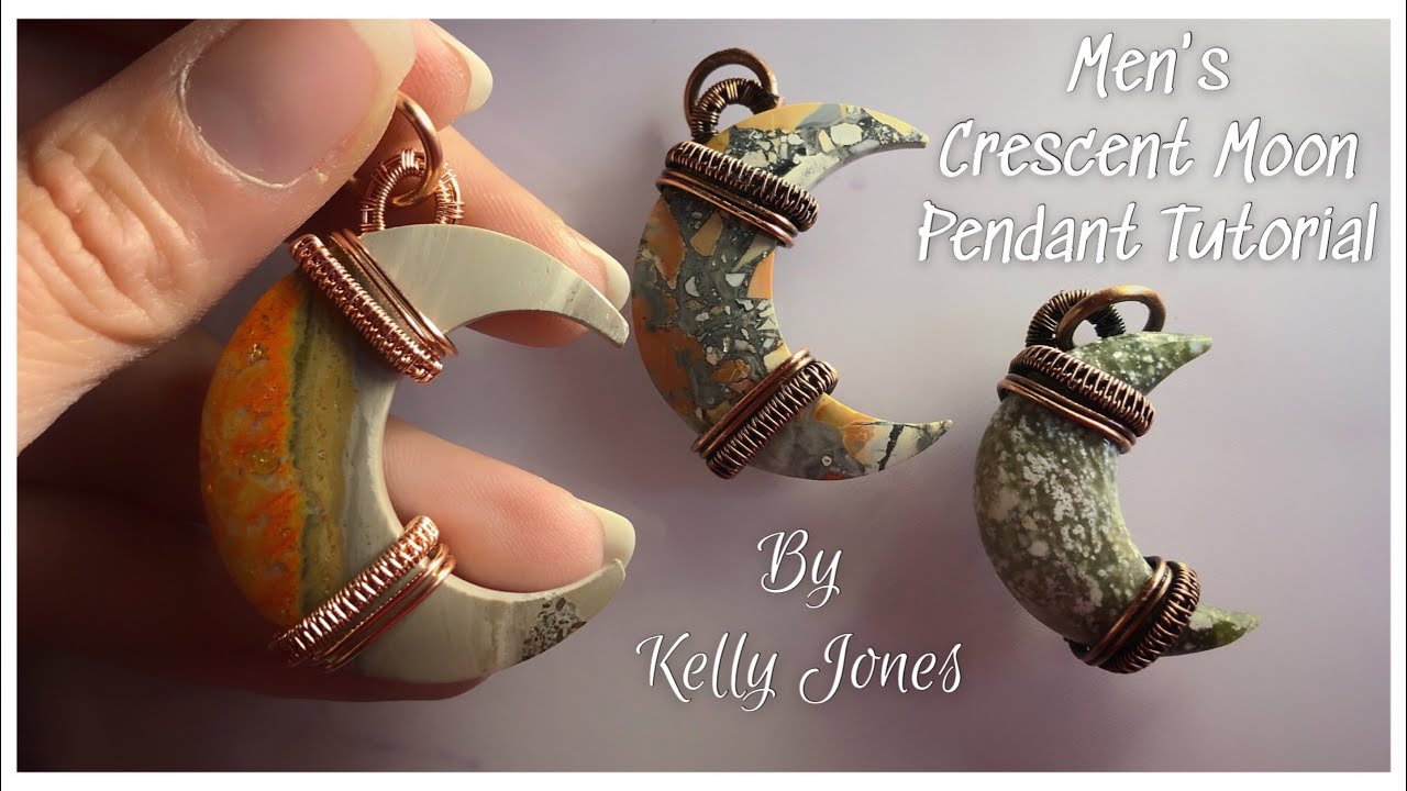 Men's Crescent Moon Pendant Tutorial 