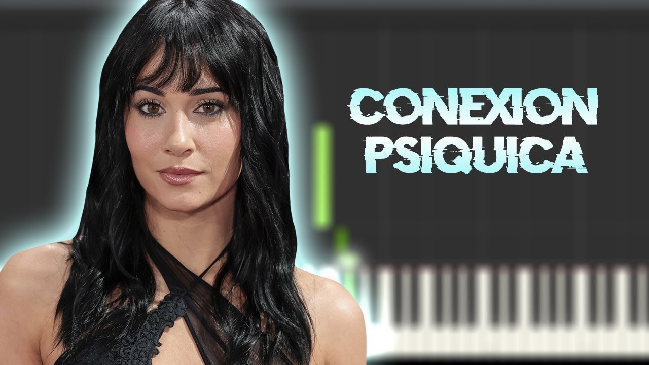 Aitana - CONEXIÓN PSÍQUICA | Instrumental Piano Tutorial / Partitura / Karaoke / MIDI
