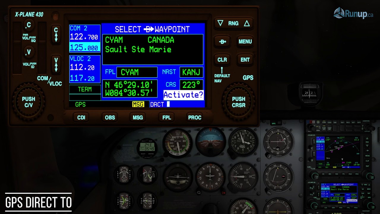 How to Use Direct TO on the Garmin 430 GPS