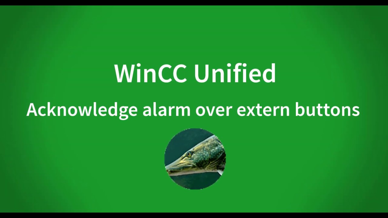 WinCC Unified V16: Acknowledge alarms over extern buttons