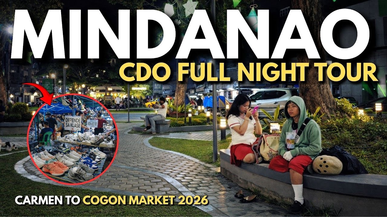 CAGAYAN DE ORO CITY Night Walking Tour 2026 -  Carmen to Cogon Market  Mindanao, Philippines 4K